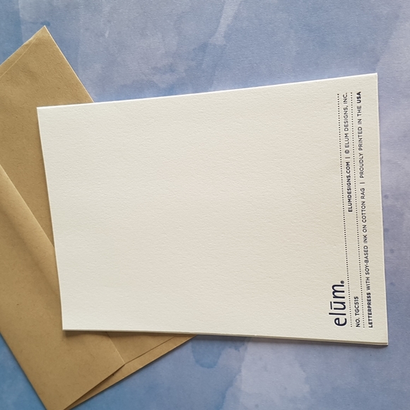 2 pcs Elūm Luxury Card Garden Flowers 5"x7" In. (1 Card with Envelope) - Picture 6 of 12